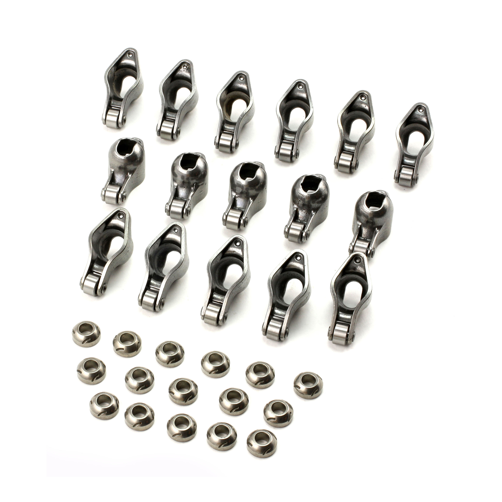 Chevy SBC 350 1.5 Ratio 7/16" Steel Roller Tip Rocker Arm Set (w/Nuts