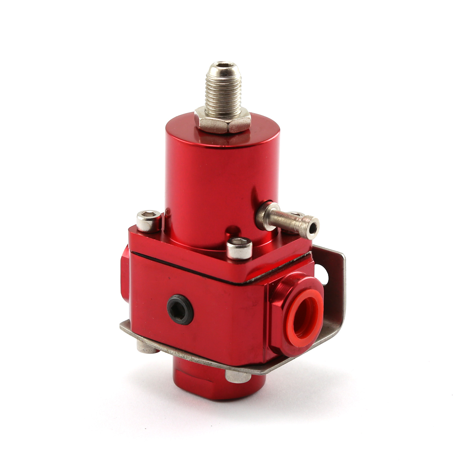 Universal 3/8" NPT EFI Fuel Injection Pressure Regulator Red w/ Boost