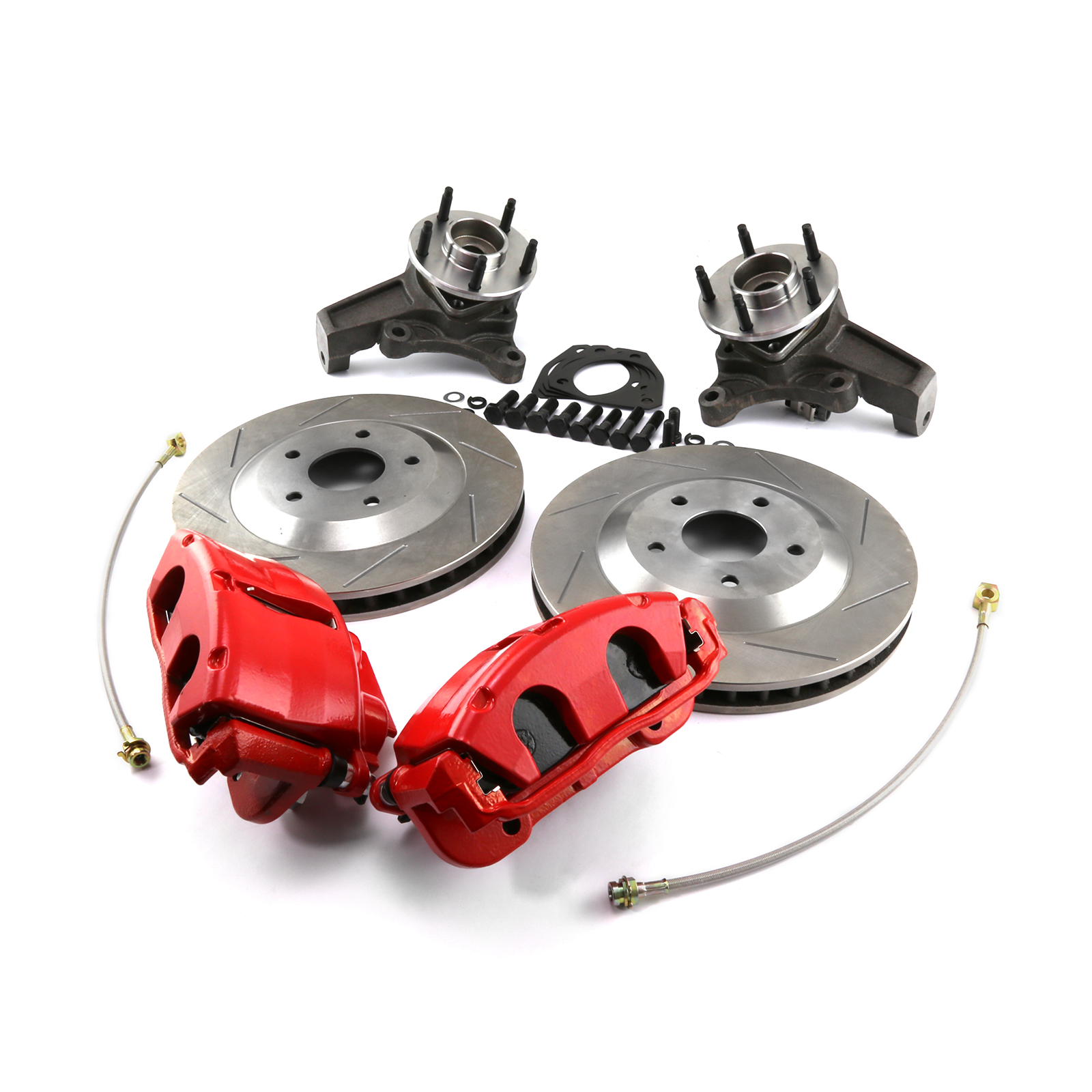 Speedmaster® PCE164.1011.02 GM C5 Corvette 13" Slotted Front Disc Brake Conversion Kit