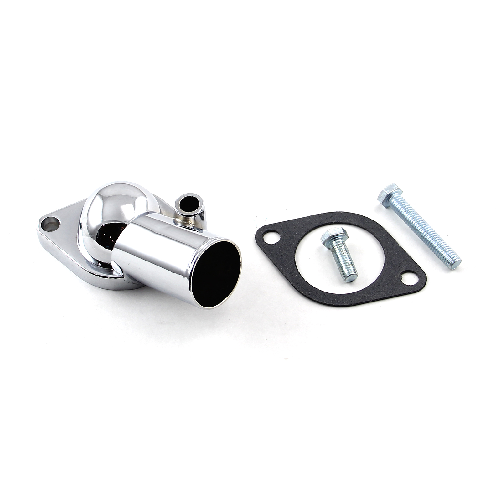 Chevy SBC 350 196886 15 Degree Thermostat Housing Water Neck Chrome eBay