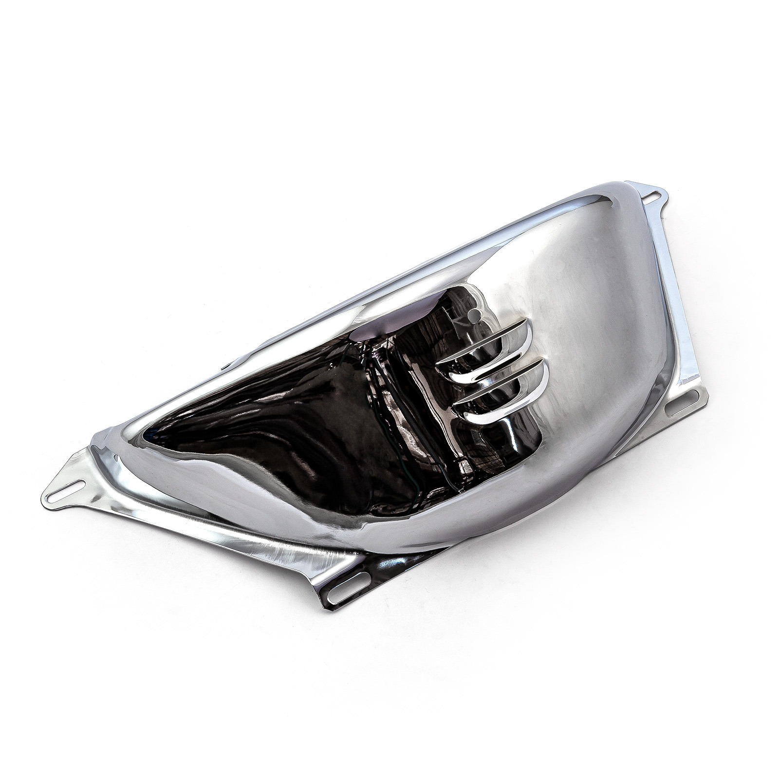 Chevy Gm Turbo Th350 400 Flywheel Dust Cover Chrome (2 7/8" Starter