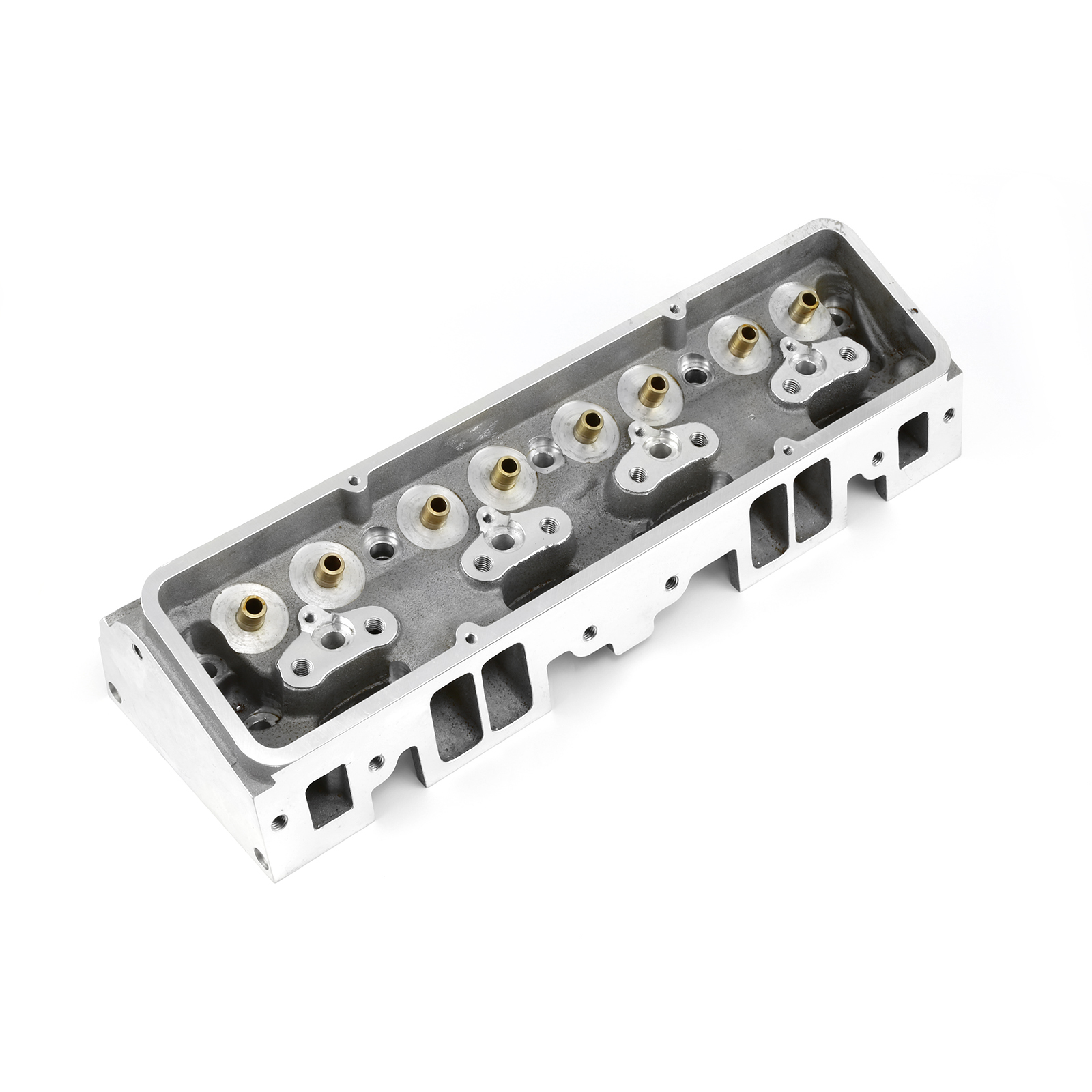 Chevy SBC 350 190cc 64cc Angle PlugCast Bare Aluminum Cylinder Head eBay