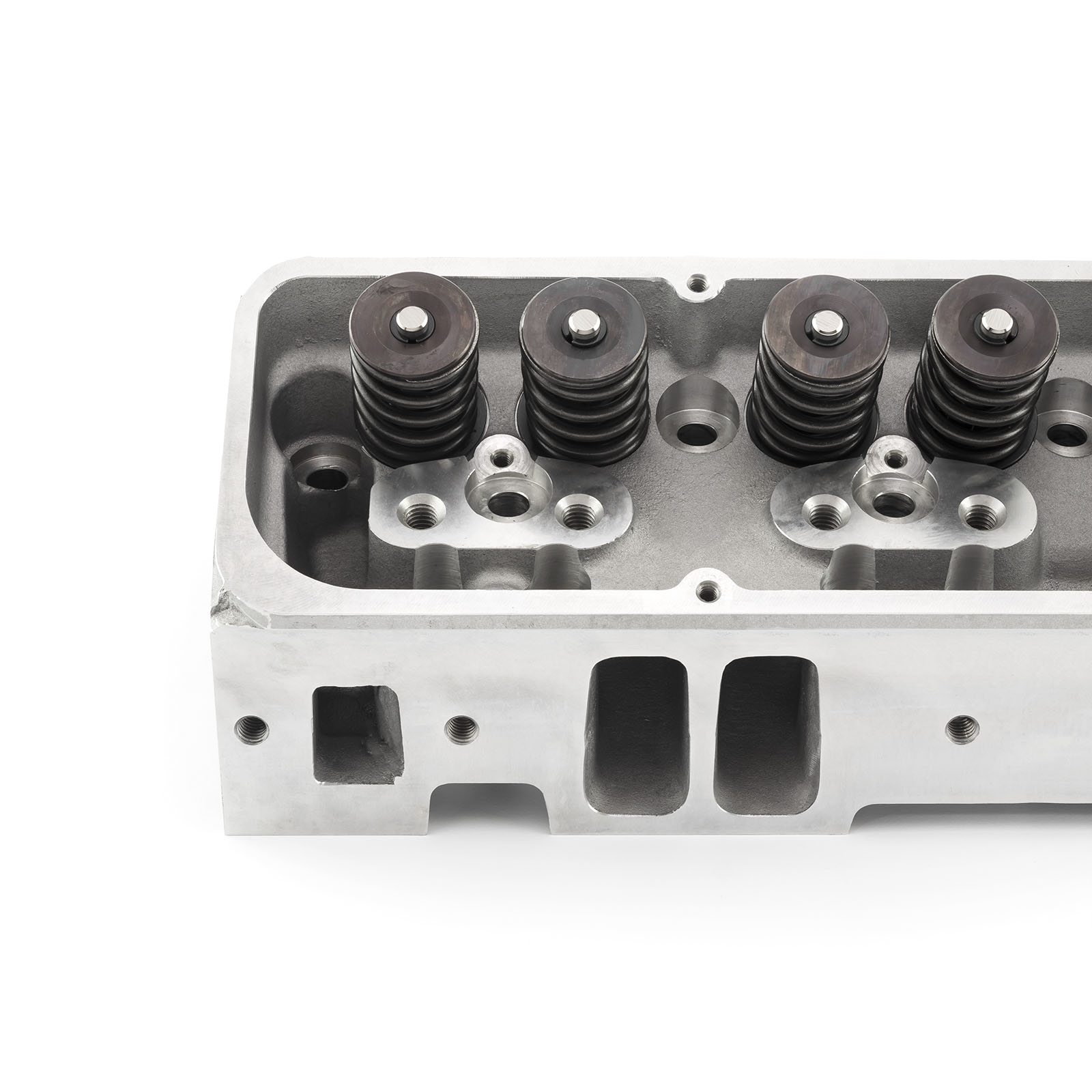 Generic® FF281.1002 Complete Aluminum Cylinder Heads SBC Chevy 350 190cc 64cc 2.02/1.60 - Angle