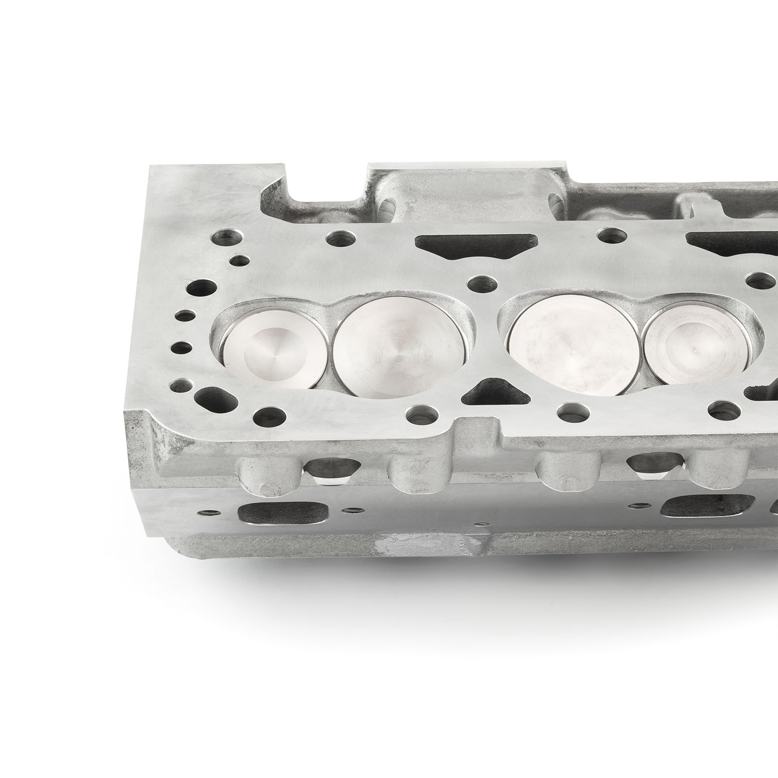 Generic® FF281.1002 Complete Aluminum Cylinder Heads SBC Chevy 350 190cc 64cc 2.02/1.60 - Angle