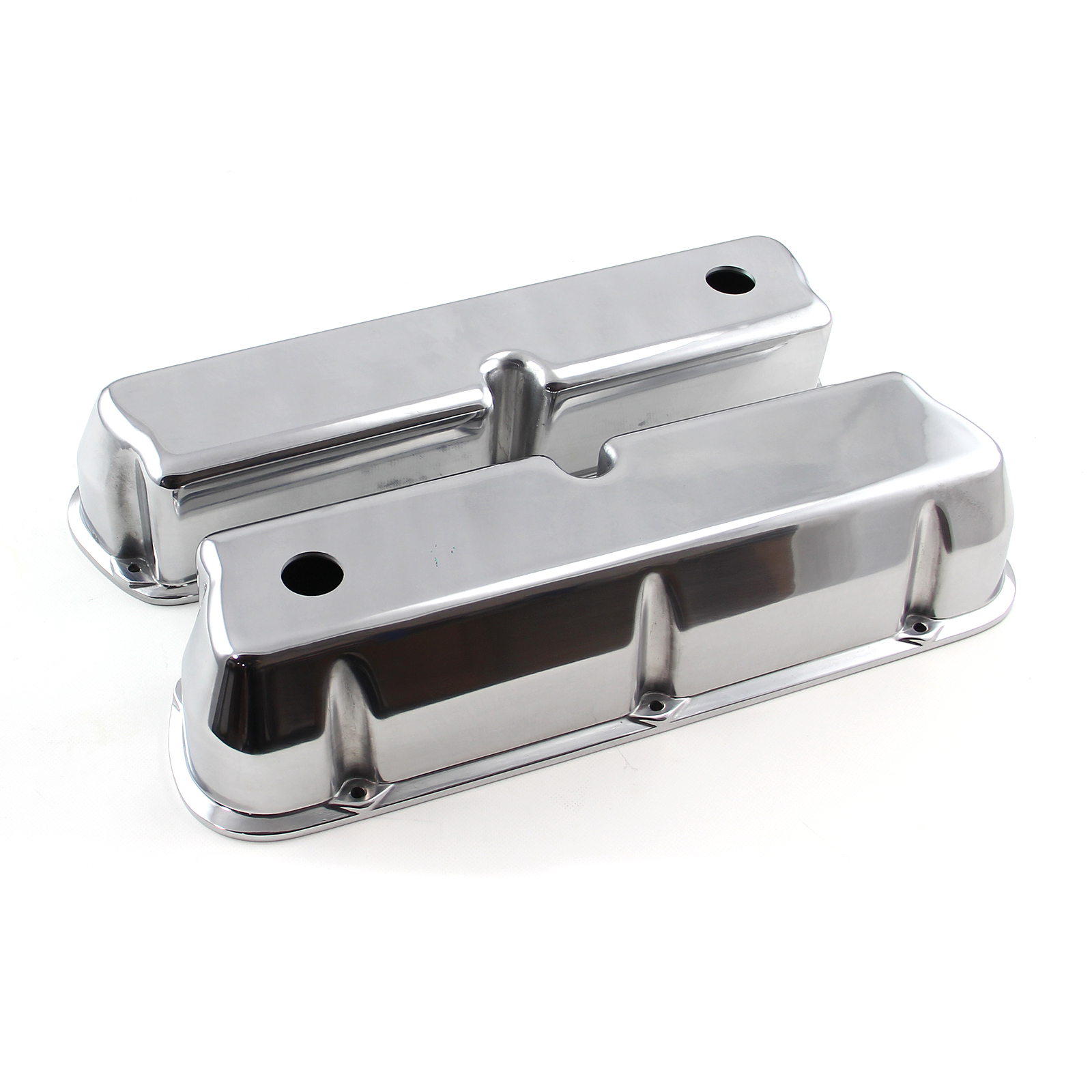 Ford SB 289 302 Windsor Aluminum Plain Valve Cover Tall w/ Hole eBay