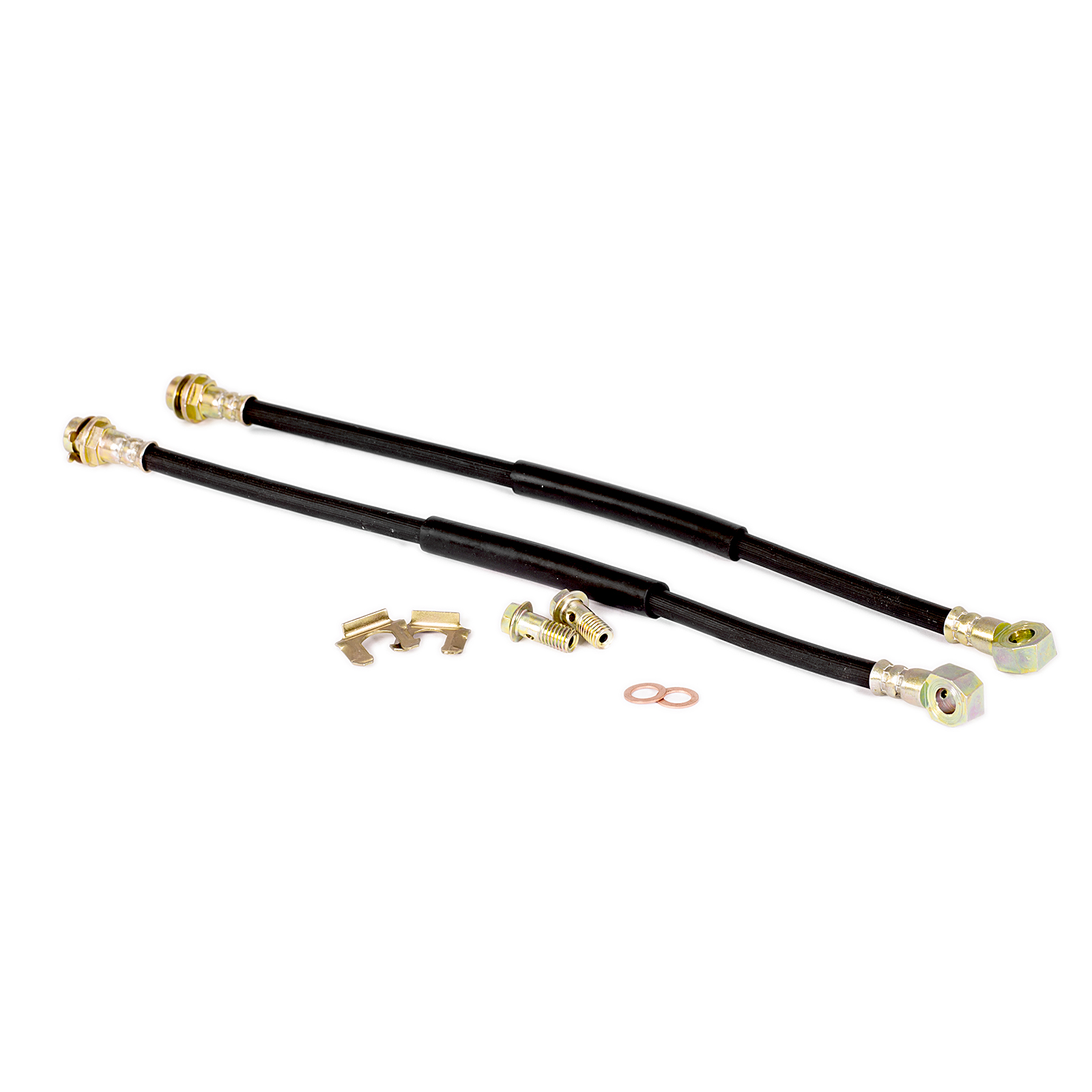 10mm Banjo 18" Long Rubber Brake Lines with Hardware eBay