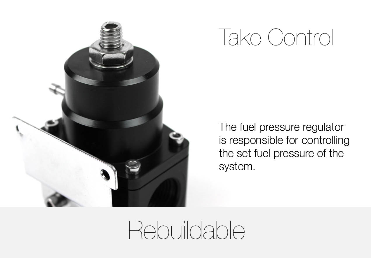 312 psi Adjustable Universal Deadhead Fuel Pressure Billet Regulator